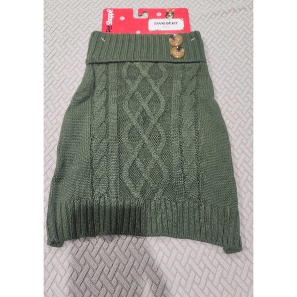 Pet Shoppe Dog Sweater Size Medium Large Green 20-35pounds - Picture 1 of 5